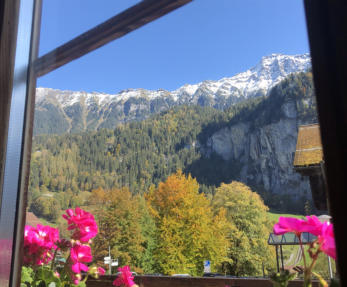 View from the sofa in the direction of M�nnlichen